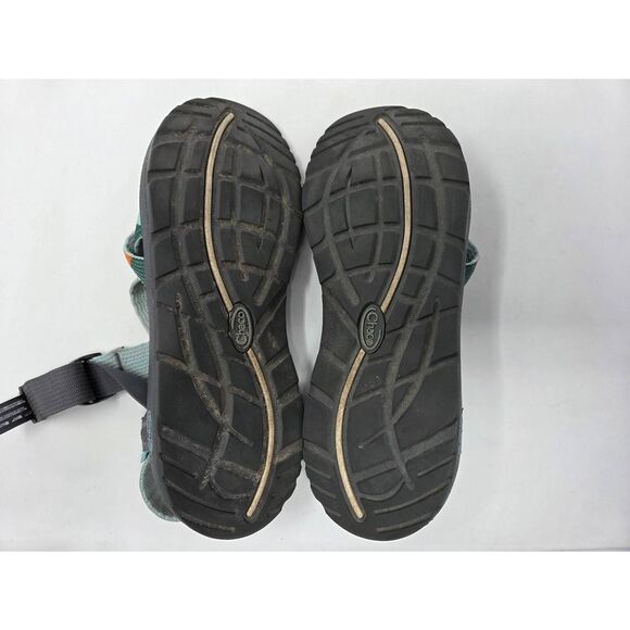 CHACO WOMENS SZ12 MEGA Z CLOUD STRAPPY SANDAL BUCKLE KALEIDO KATYDID COLORBLOCK - Picture 9 of 9